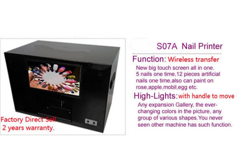 2016 nail printer hot sale mobile wireless transfer photo